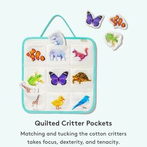 Lovevery Quilted Critter Pockets from Play Kit